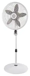 Lasko - Cyclone 18" Pedestal Fan - White - Front_Zoom