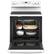 Alt View 2. GE - 5.3 Cu. Ft. Freestanding Electric Convection Range with Self-Cleaning and No-Preheat Air Fry - White.