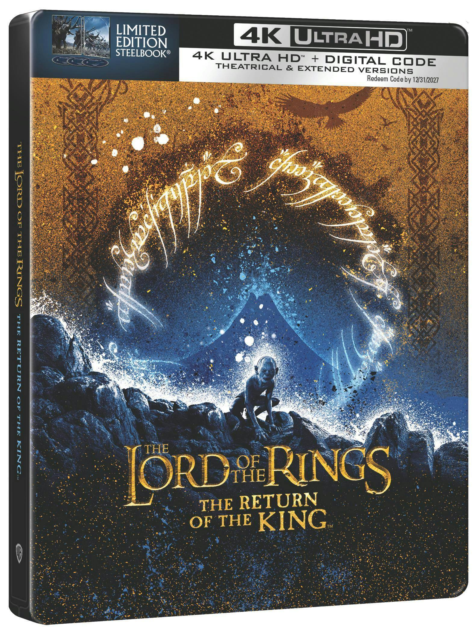 Angle. The Lord of the Rings: The Return of the King (Steelbook)   - 4K Blu-Ray.