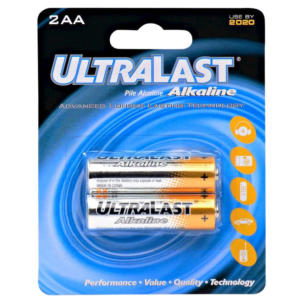 UltraLast - AA Batteries (2-Pack) - Larger Front