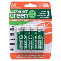 UltraLast Green - High-Power Rechargeables™ Rechargeable AA Batteries (4-Pack) - Front_Zoom