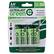 Front. UltraLast - Everyday Rechargeables™ Rechargeable AA Batteries (4-Pack) - Green/White.