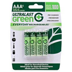 UltraLast - Everyday Rechargeables™ Rechargeable AAA Batteries (4-Pack) - Front_Zoom