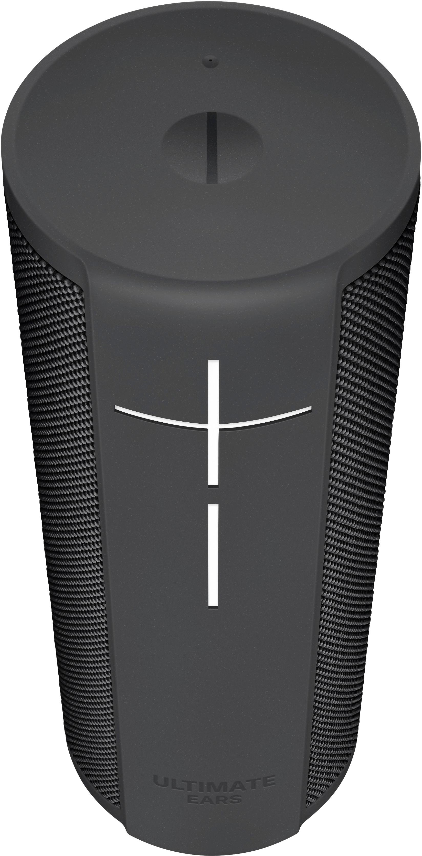 Left View: Ultimate Ears - MEGABLAST Smart Portable Wi-Fi and Bluetooth Speaker with Alexa - Graphite