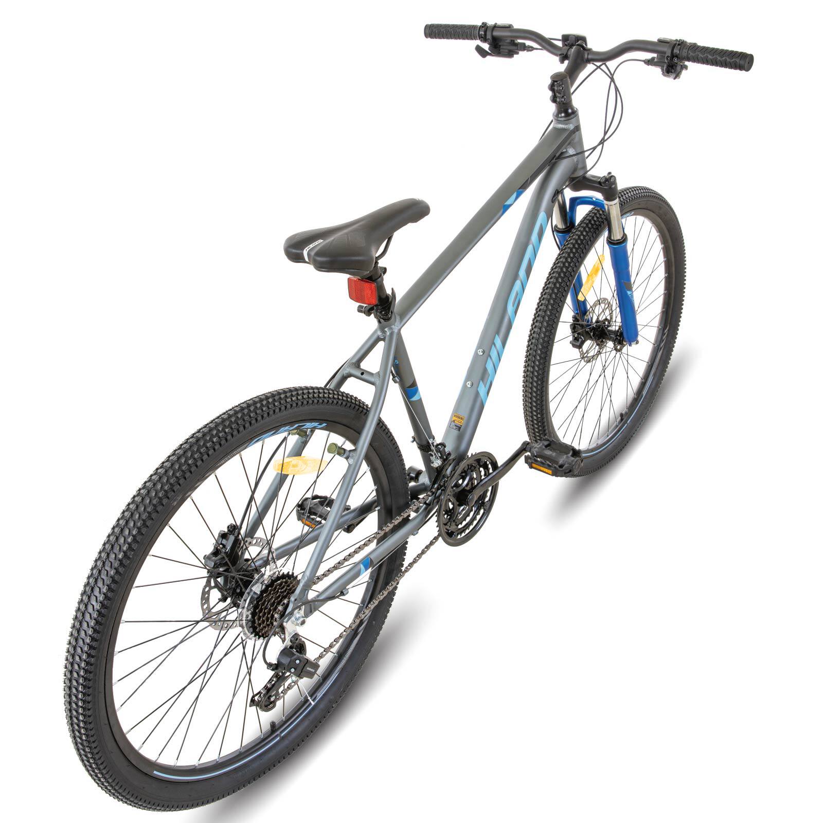Back. HILAND - HILAND Slycan 27.5 inch Mountain Bike for Men Women - 21 Speeds- Hydraulic Brake- Blue - Blue.