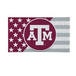 Evergreen Enterprises - Texas A&M Aggies 16" x 28" Stars & Stripes Patriotic Turf Mat - Multicolor
