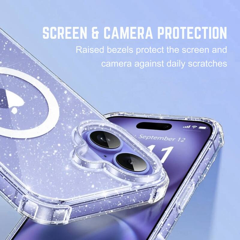 SCREEN & CAMERA PROTECTION  
Raised bezels protect the screen and camera against daily scratches