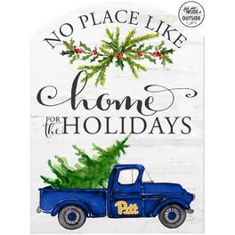 Jardine - Pitt Panthers 16'' x 22'' Holiday Marquee Sign - White
