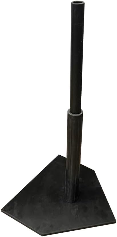 Amber Sporting Goods - Heavy Duty Adjustable Batting Tee – Baseball, Softball & Tee Ball, 20–32" Height - Black