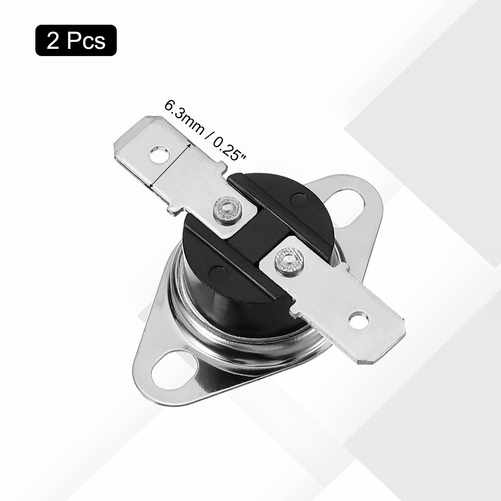 2 Pcs 6.3mm / 0.25"