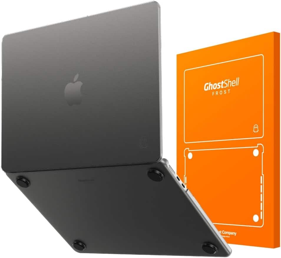 Bad Ghost Company - GhostShell™ Frost Hard Shell Protective Case for MacBook Air 13" M2-M5 - Matte Gray