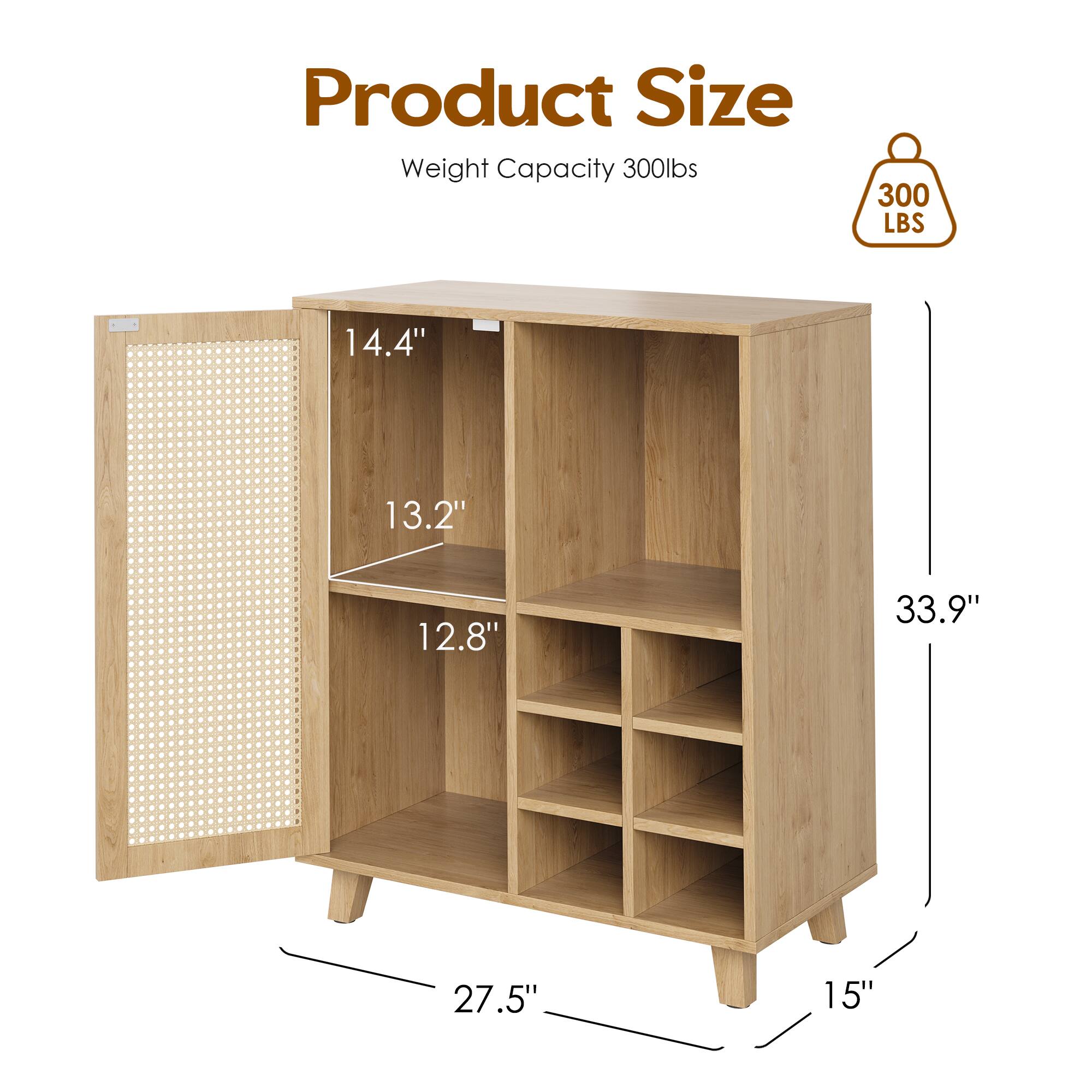 Product Size  
Weight Capacity 300lbs  
300 LBS  
14.4"  
13.2"  
12.8"  
33.9"  
27.5"  
15"