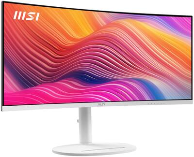 極美品! MSI 34型 Modernホワイト MODERN-MD342CQPW MSI Modern MD342CQPW 34