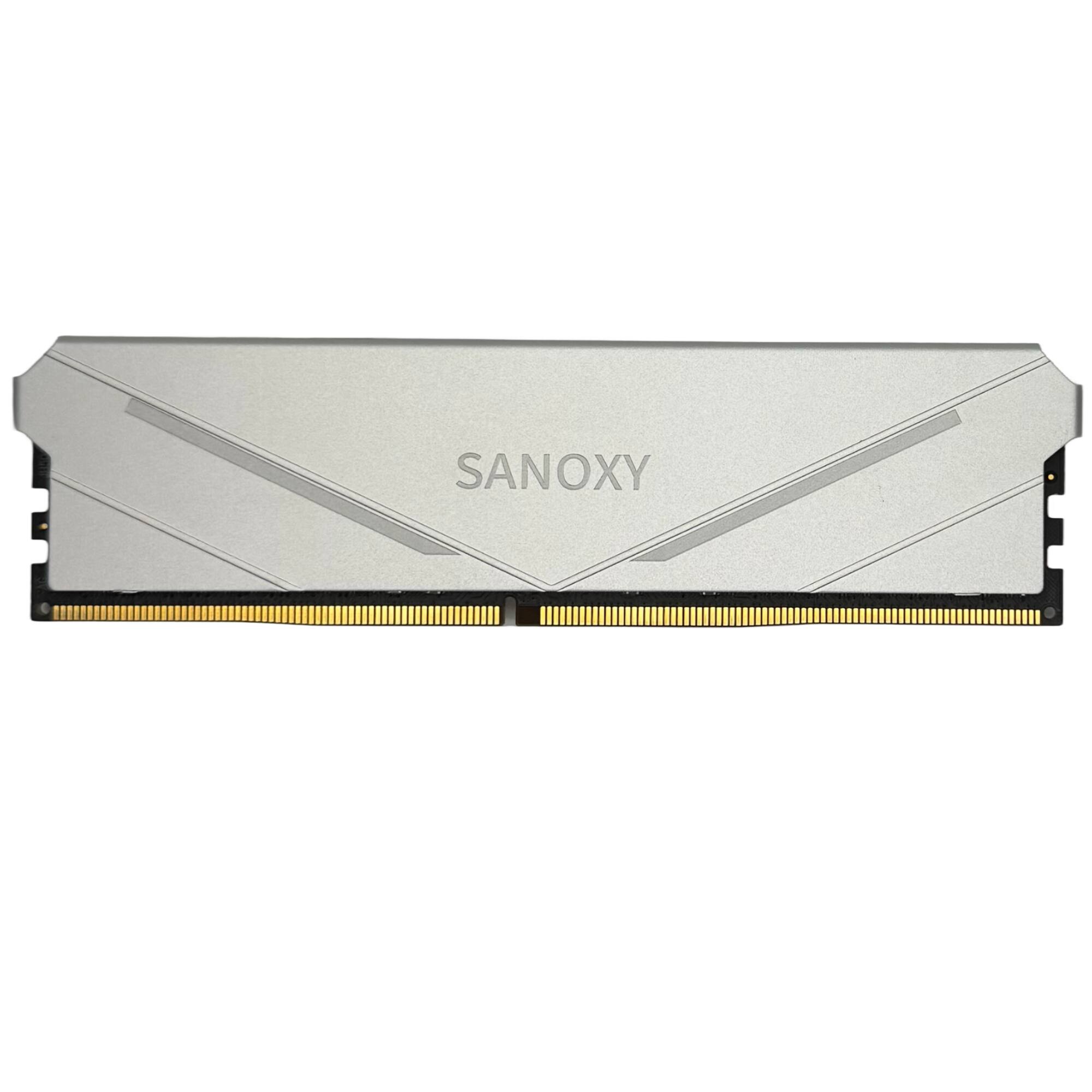 Back. Sanoxy - SANOXY 8GB DDR4 3600MHz Gaming RAM – High-Performance Desktop Memory - Silver.