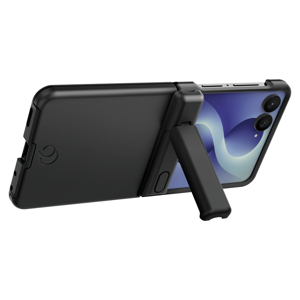 Alt View 1. Nimbus9 - Nimbus9 - Cirrus 3 MagSafe Case with Hinge Protection for Samsung Galaxy Z Flip8 - Black - Black.