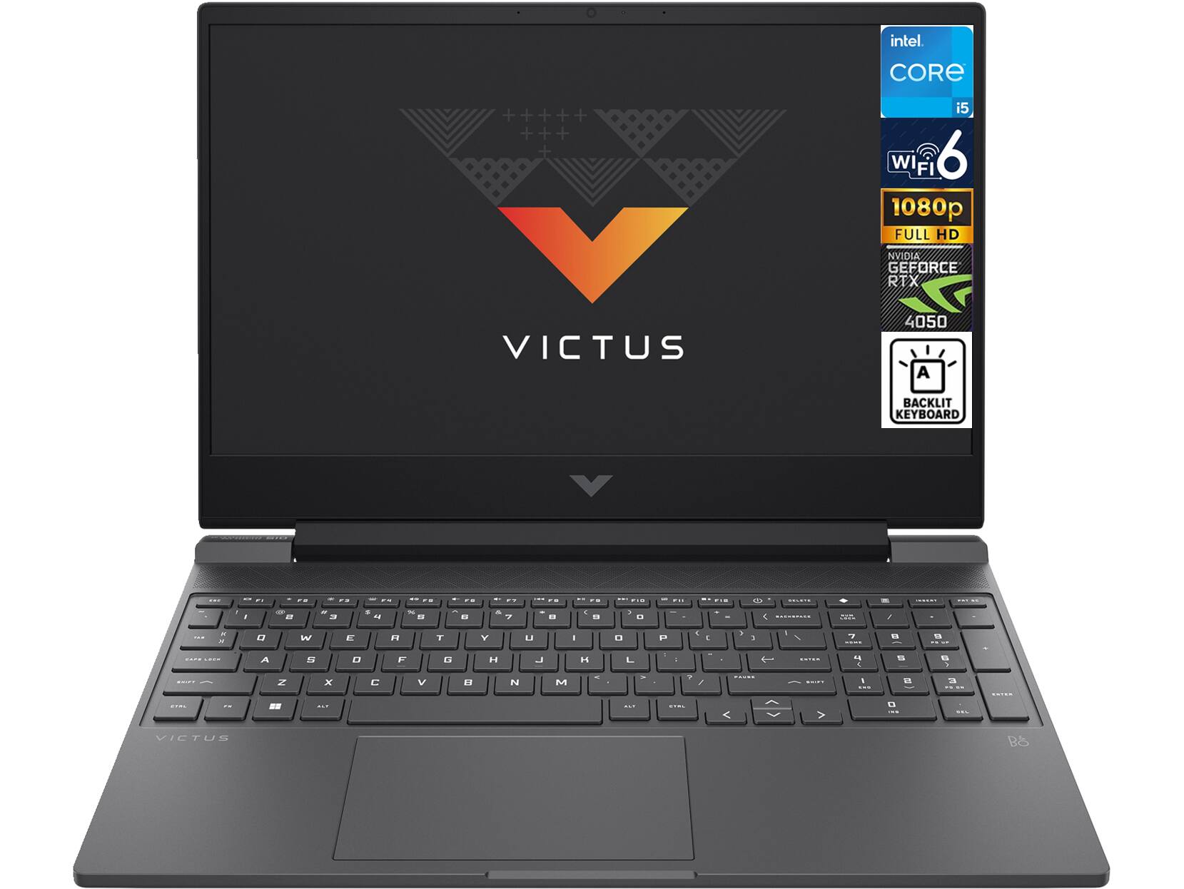 Intel Core i5
Wi-Fi 6
1080p Full HD
NVIDIA GeForce RTX 4050
Backlit Keyboard