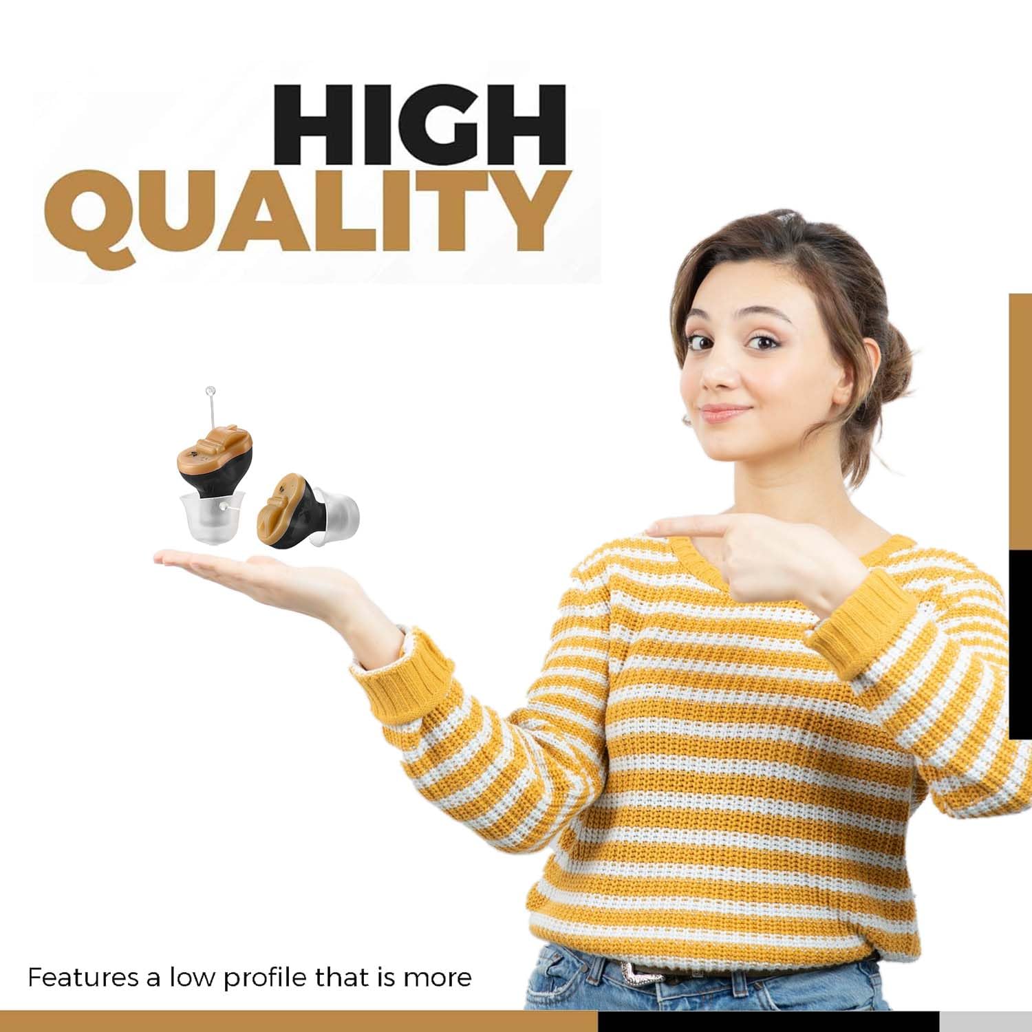 HIGH QUALITY

Features a low profile that is more