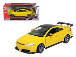 2003 Honda Accord Custom Tuner 1/18 Diecast Model Car by Motormax - Yellow