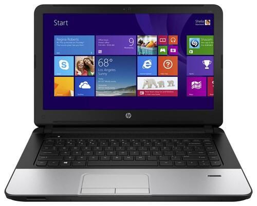 Front Standard. HP - 340 G1 14" Laptop - Intel Core i3 - 4GB Memory - 500GB Hard Drive - Silver.