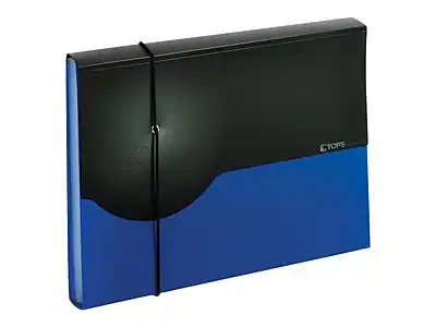 Front. Pendaflex - Plastic Accordion File, 7-Pocket, Letter Size, Blue - Blue.