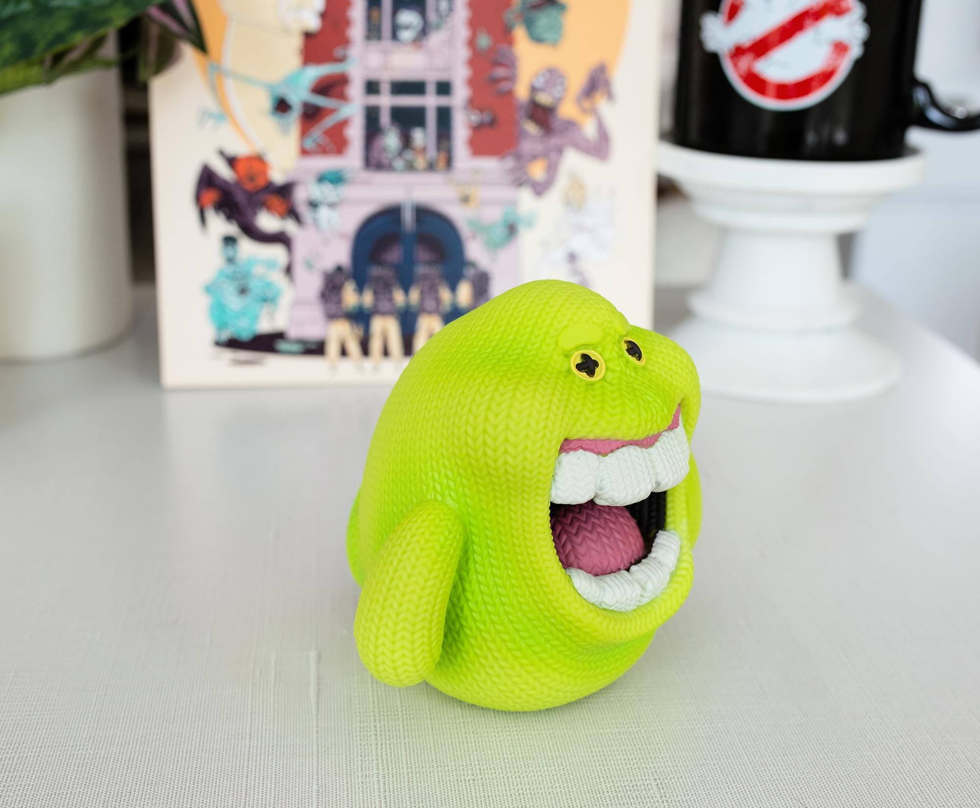 Alt View 3. Crowded Coop - Ghostbusters Handmade By Robots Vinyl Figure | Slimer - Green.