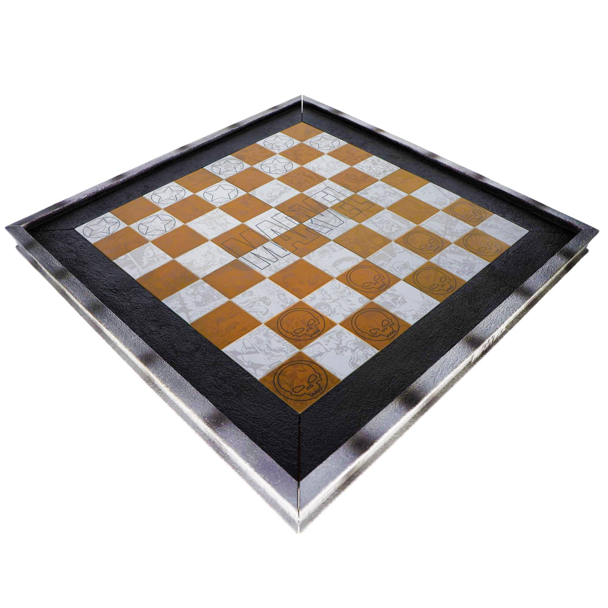 Toynk - Marvel Eagelmoss Chess Collection 3D Chess Board - Brown