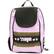 Front Large. Three - Picnic Stripe Backpack in Green.