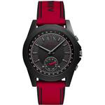 Armani exchange connected top black silicone hybrid smartwatch