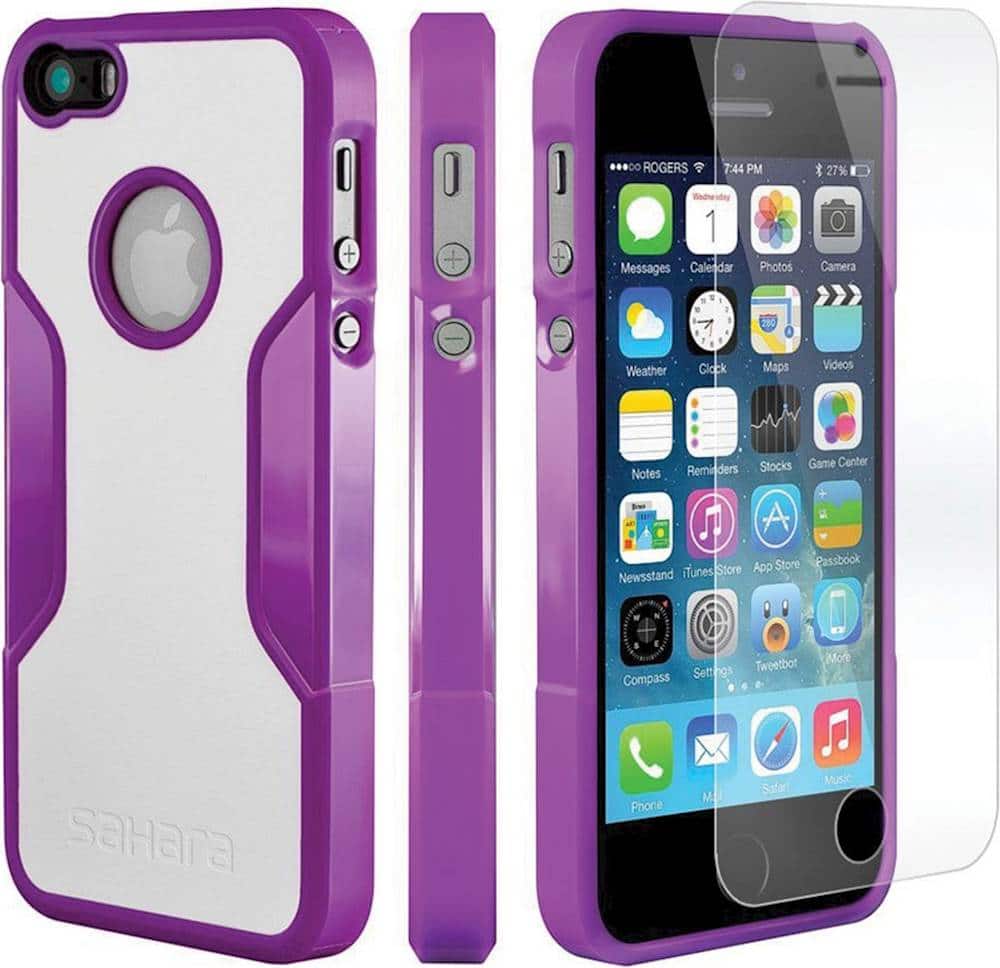 clear case with glass screen protector for apple iphone 5/5s and se - crystal clear case with glass screen protector for apple iphone 5/5s and se - crystal