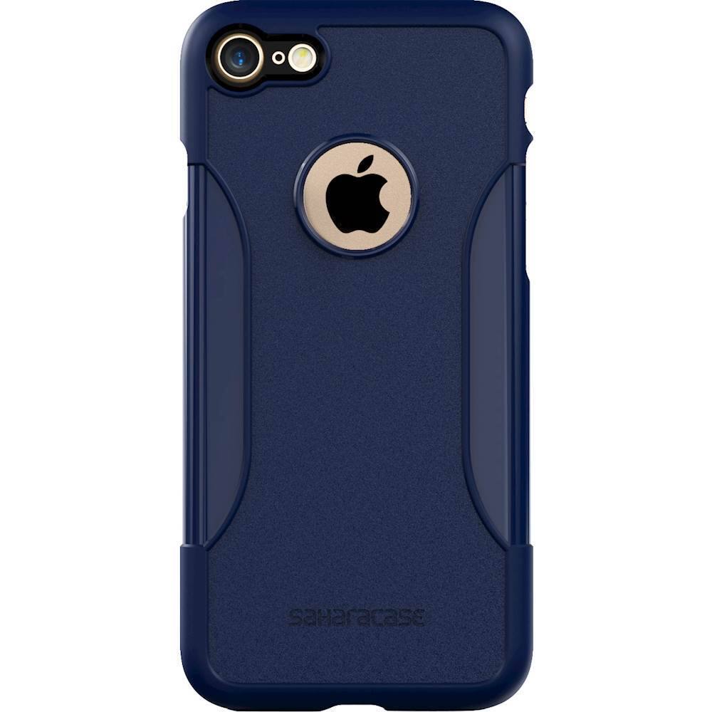 classic case with glass screen protector for apple iphone 7 and apple iphone 8 - navy blue classic case with glass screen protector for apple iphone 7 and apple iphone 8 - navy blue