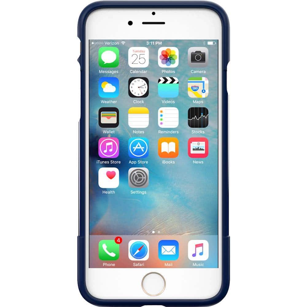 classic case with glass screen protector for apple iphone 7 and apple iphone 8 - navy blue classic case with glass screen protector for apple iphone 7 and apple iphone 8 - navy blue