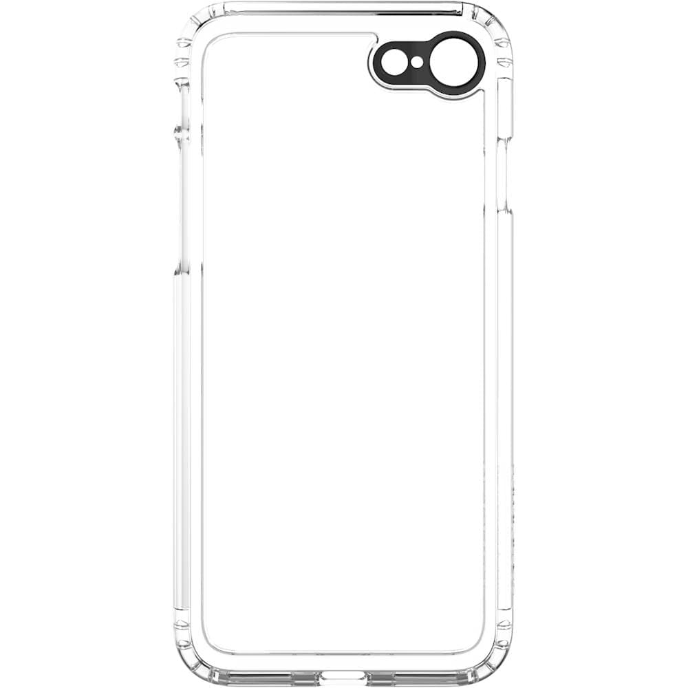 clear case with tempered glass screen for apple iphone 7 and apple iphone 8 - crystal clear case with tempered glass screen for apple iphone 7 and apple iphone 8 - crystal