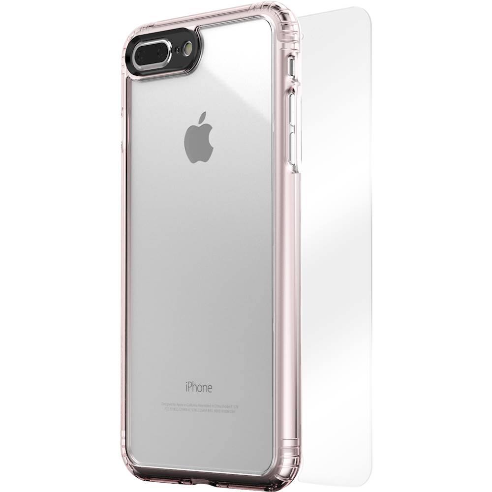 SaharaCase Clear Case with Glass Screen Protector for Apple® iPhone® 7 and Apple® iPhone® 8 Plus Rose CL-A-I7P-ROG-CL - Best Buy