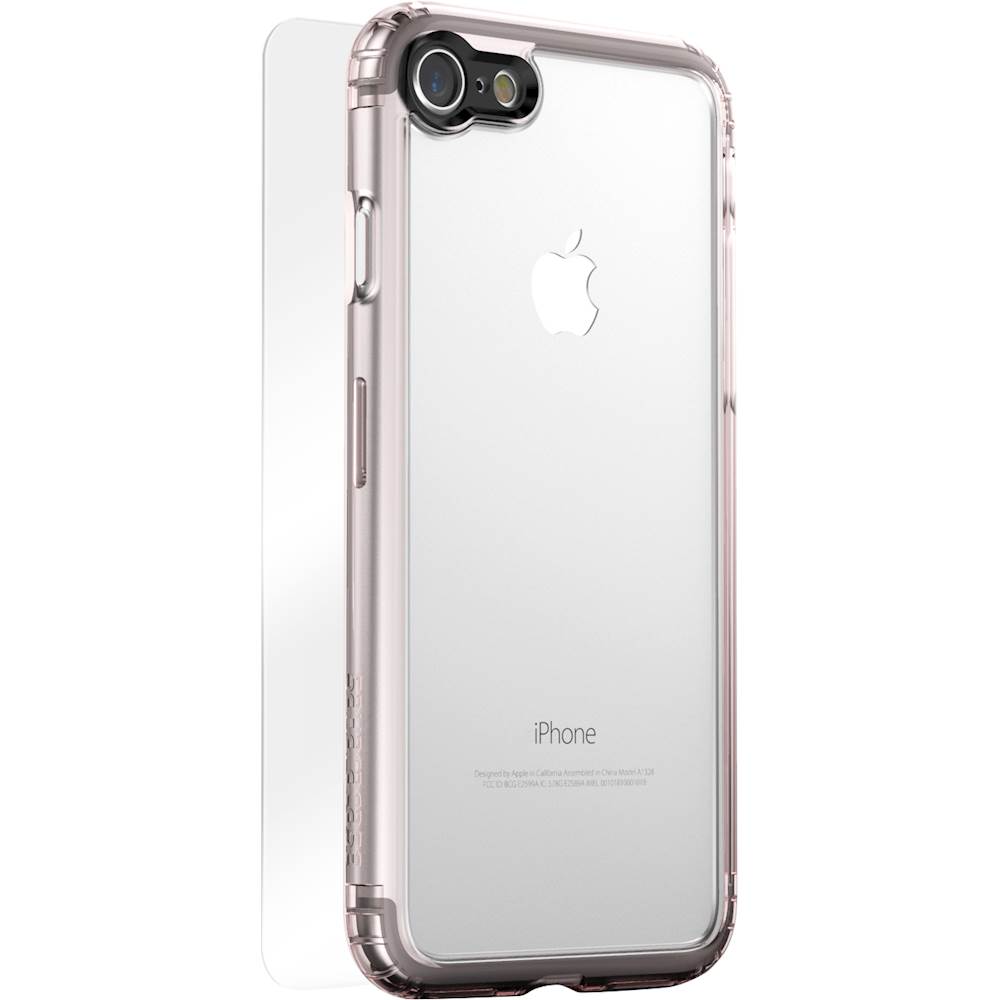 Angle View: SaharaCase - Clear Case for Apple® iPhone® 7 and 8 - Rose Gold