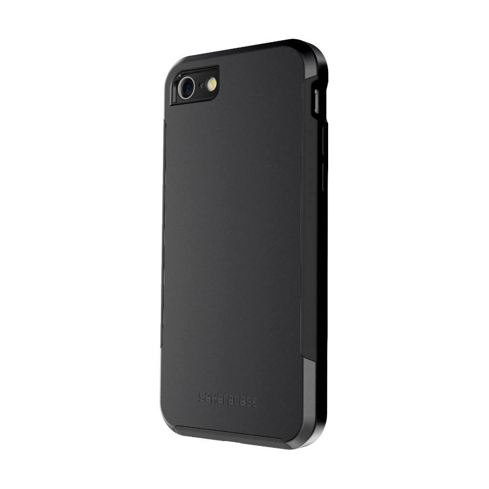 inspire case with glass screen protector for apple iphone 7 and apple iphone 8 - black