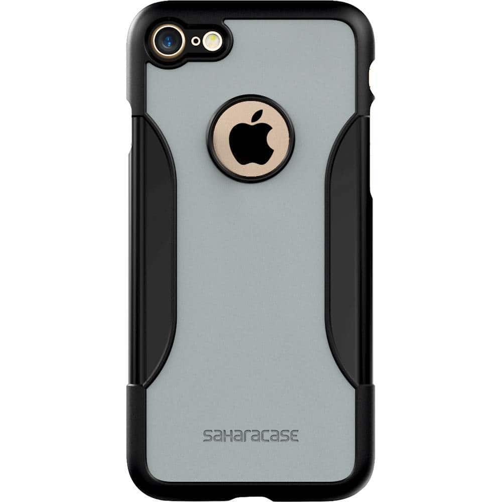 classic case with glass screen protector for apple iphone 7 and apple iphone 8 - black gray classic case with glass screen protector for apple iphone 7 and apple iphone 8 - black gray