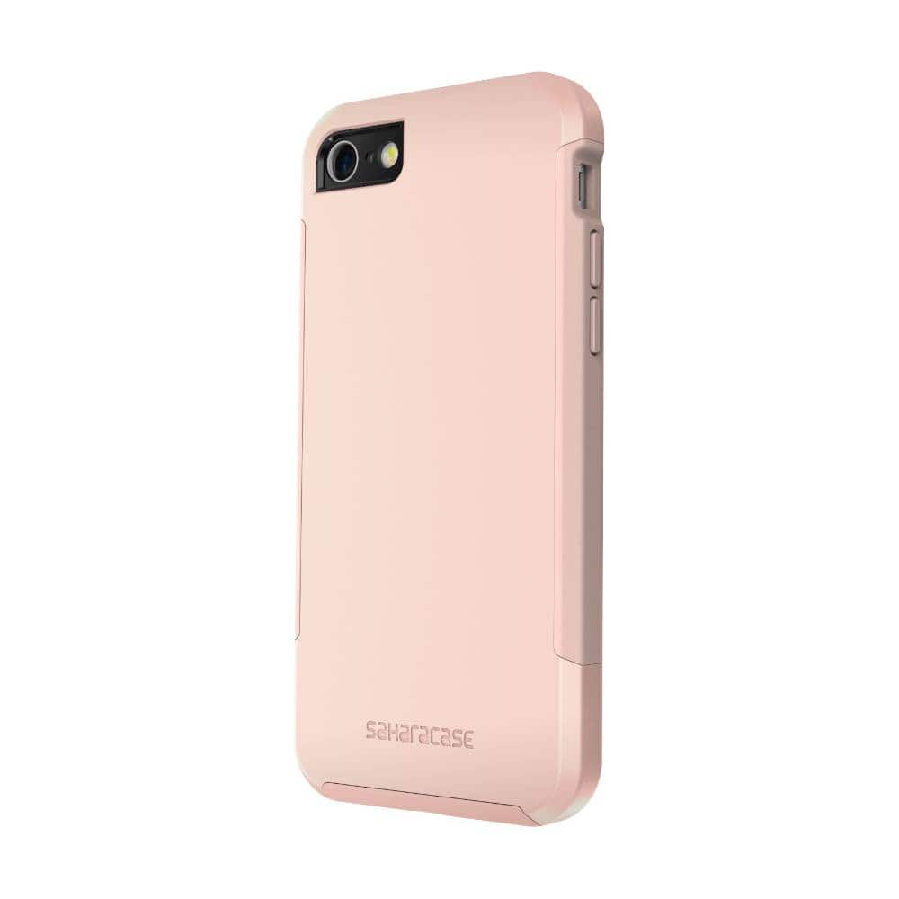 SaharaCase - Inspire Case with Glass Screen Protector for Apple® iPhone® 7 and Apple® iPhone® 8 - Rose Gold - Larger Front