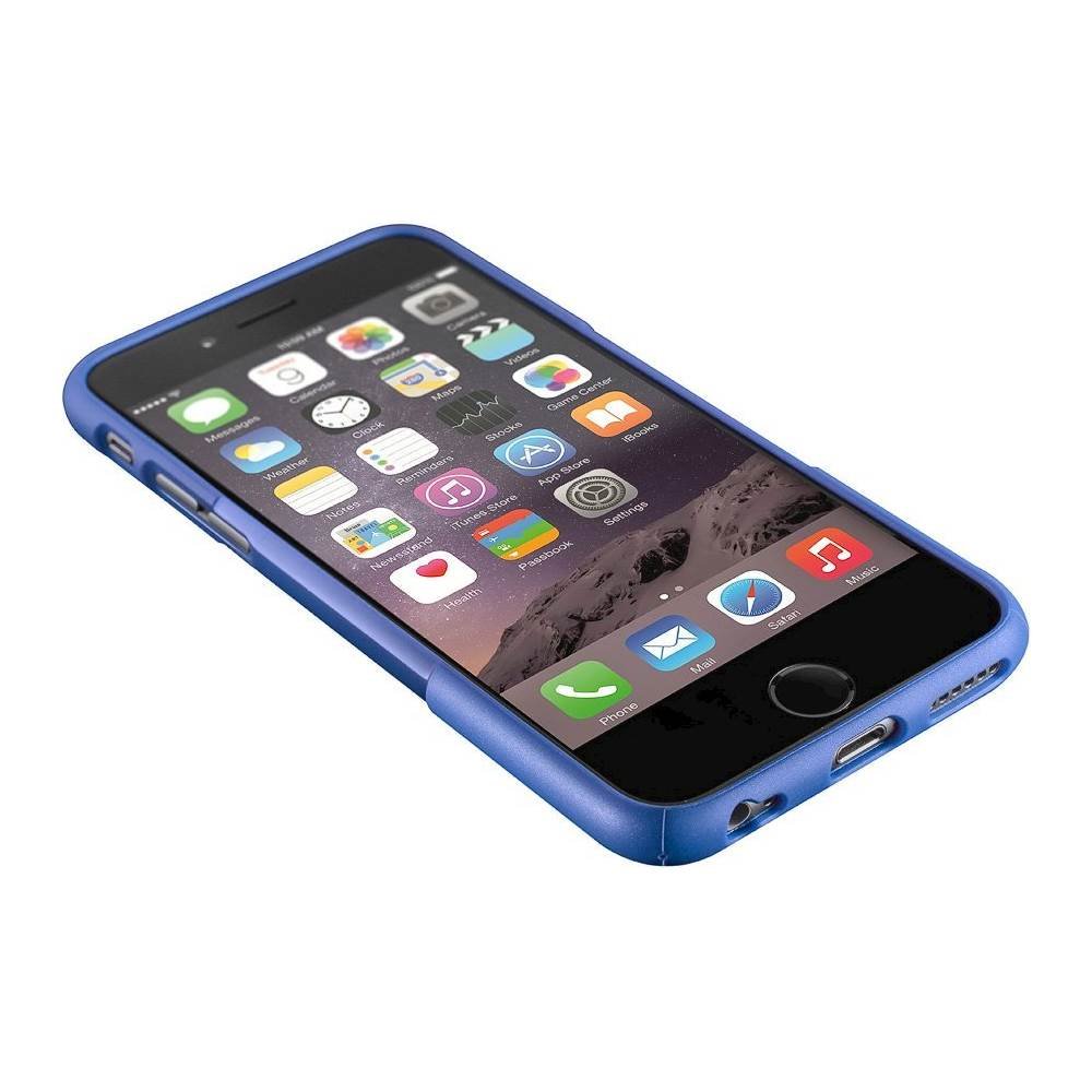 classic case with glass screen protector for apple iphone 6 plus and 6s plus - blue white