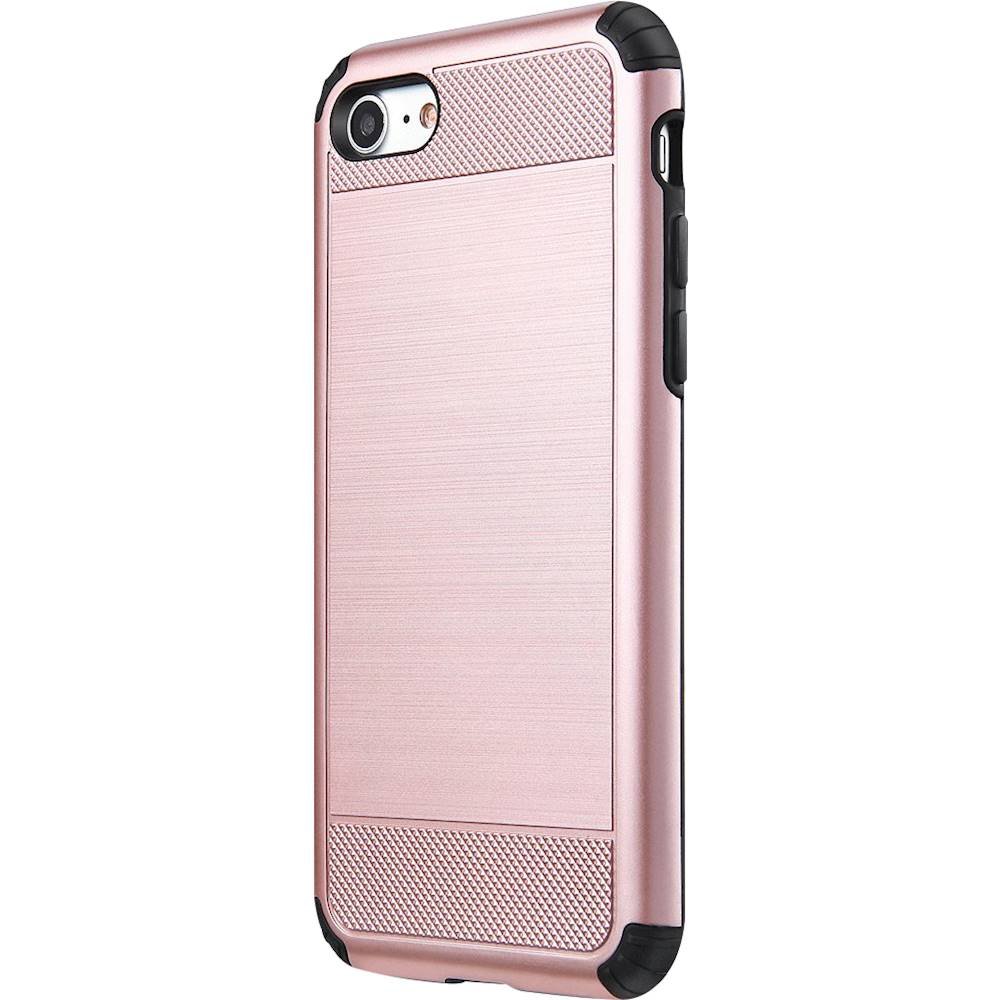 classic case with glass screen protector for apple iphone 5/5s and se - rose gold
