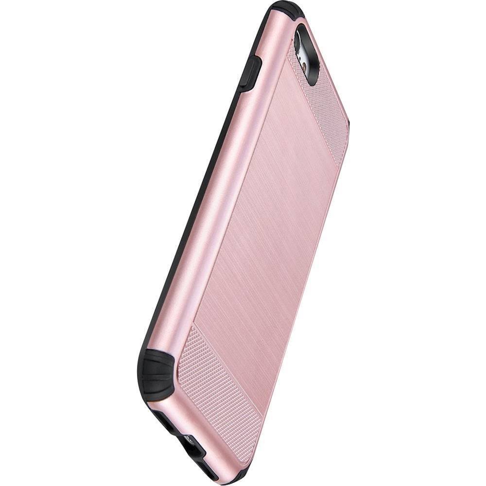 classic case with glass screen protector for apple iphone 5/5s and se - rose gold