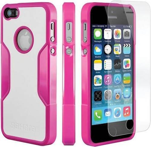 Alt View 12. SaharaCase - Classic Case with Glass Screen Protector for Apple® iPhone® 5/5s and SE (1st generation) - Rose Pink.