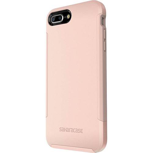 SaharaCase - Inspire Case with Glass Screen Protector for Apple® iPhone® 7 Plus and Apple® iPhone® 8 Plus - Clear - Larger Front