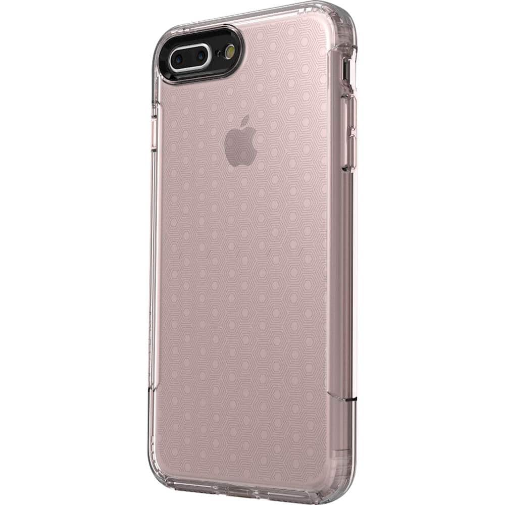 Best Buy Saharacase Clear Case With Glass Screen Protector For Apple Iphone 7 Plus And Apple Iphone 8 Plus Rose Gold In A I7p Rog Cl