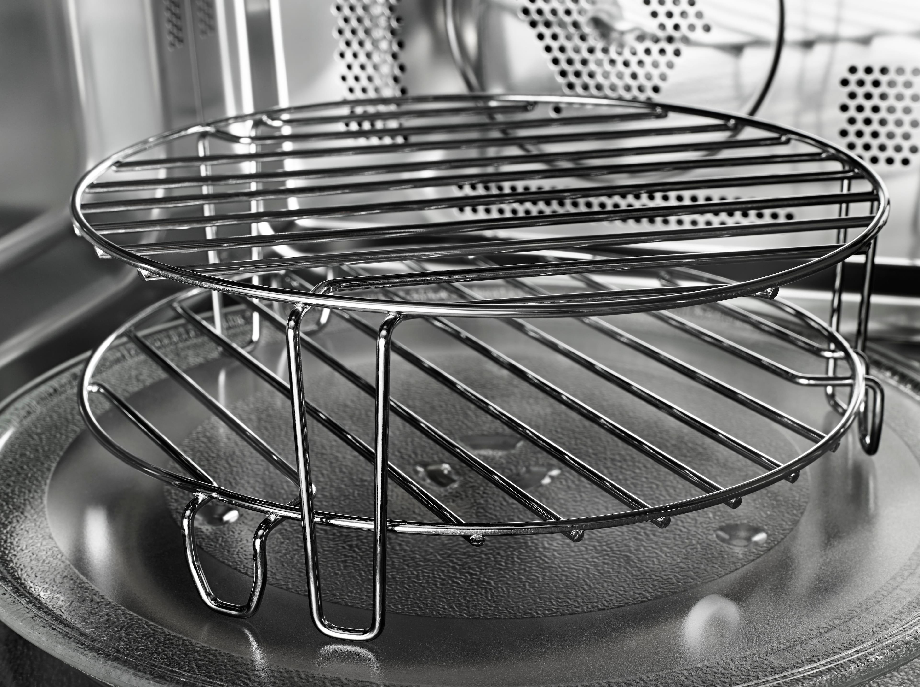 Alt View 15. KitchenAid - 1.5 Cu. Ft. Convection Microwave with Sensor Cooking and Grilling - Stainless Steel.