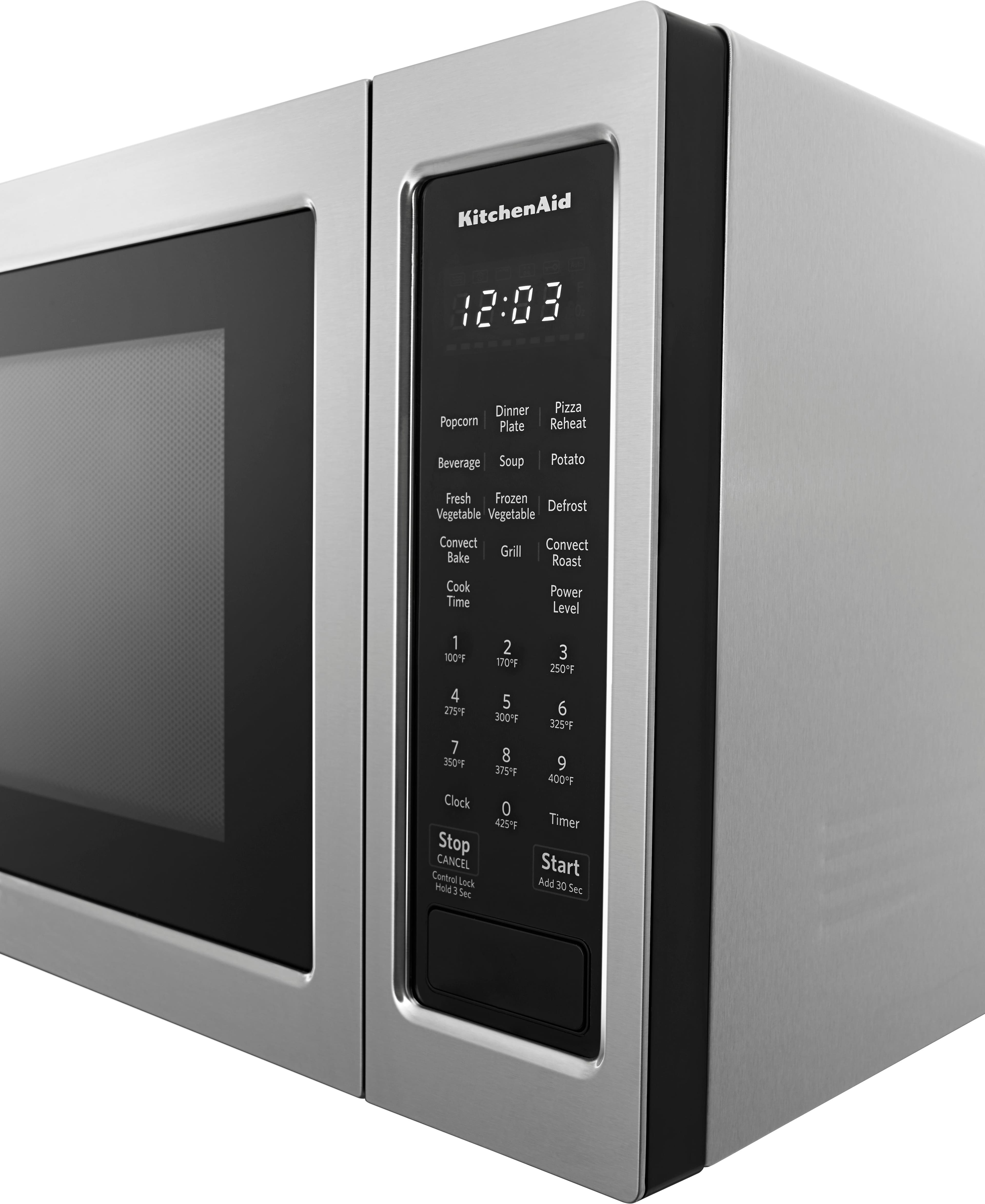 Alt View 1. KitchenAid - 1.5 Cu. Ft. Convection Microwave with Sensor Cooking and Grilling - Stainless Steel.