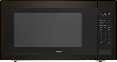 Whirlpool - 2.2 Cu. Ft. Microwave with Sensor Cooking - Black Stainless Steel - Front_Zoom