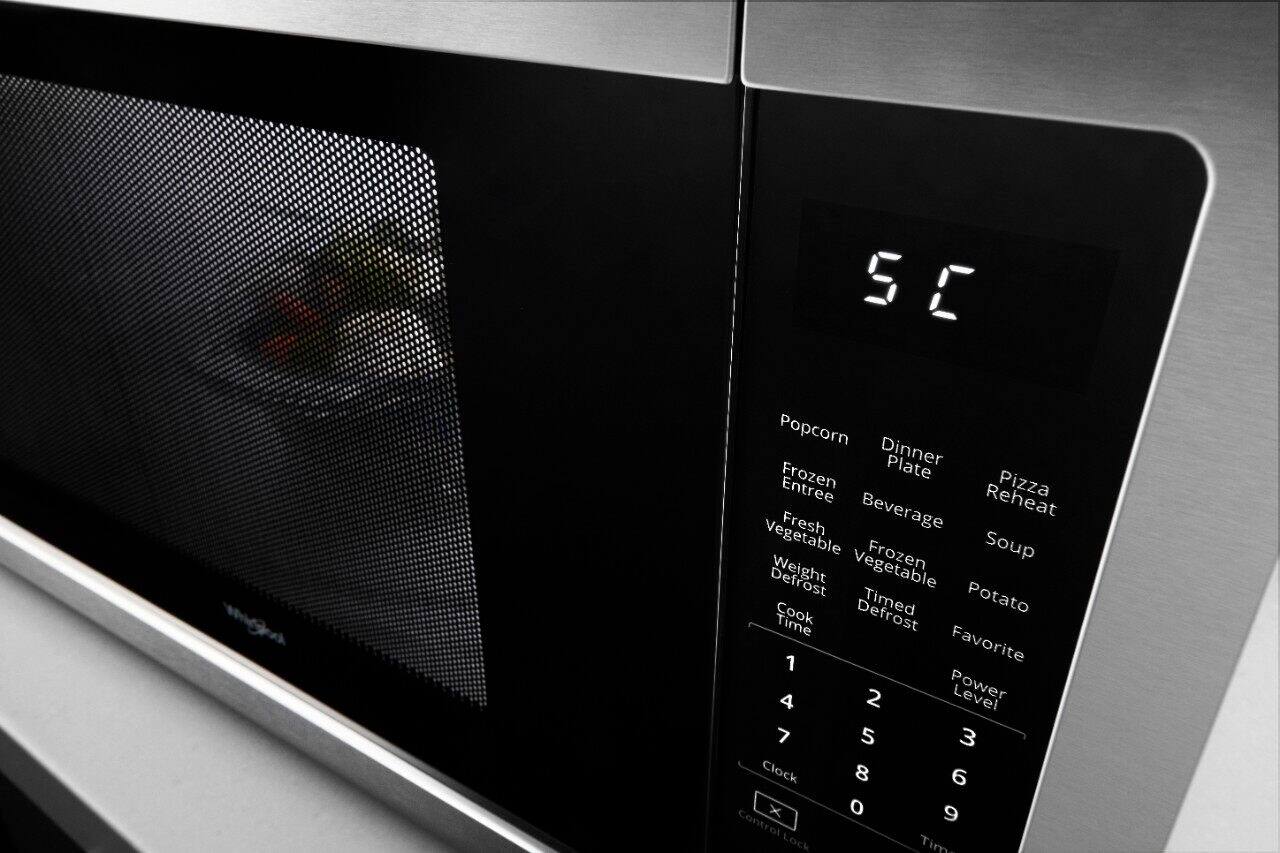 Alt View 18. Whirlpool - 2.2 Cu. Ft. Microwave with Sensor Cooking - Black Stainless Steel.
