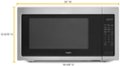 Alt View Zoom 1. Whirlpool - 2.2 Cu. Ft. Microwave with Sensor Cooking - Stainless Steel.