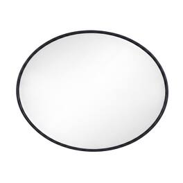 Elegant Decor - Metal frame oval mirror 34 inch - Black