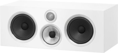 Bowers & Wilkins - 700 Series 3-way Center Channel w/4" midrange, dual 6.5" bass (each) - Satin White - Front_Zoom